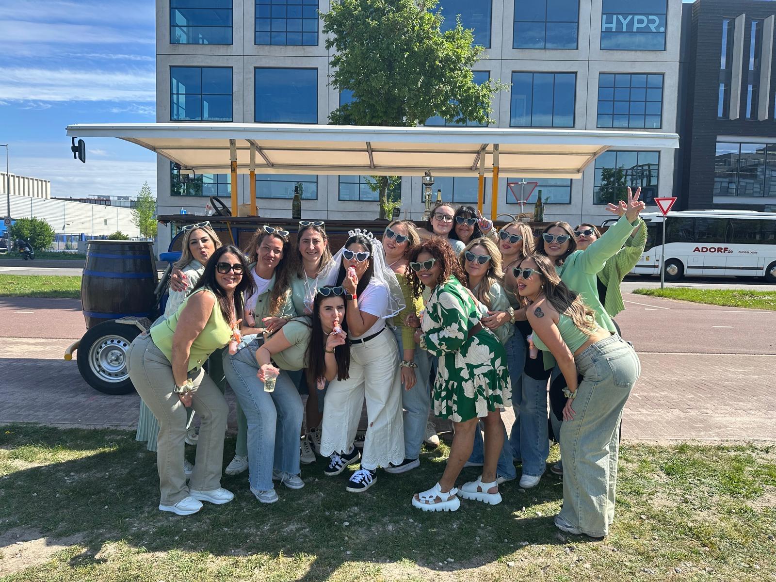 Prosecco Bike Amsterdam celebration